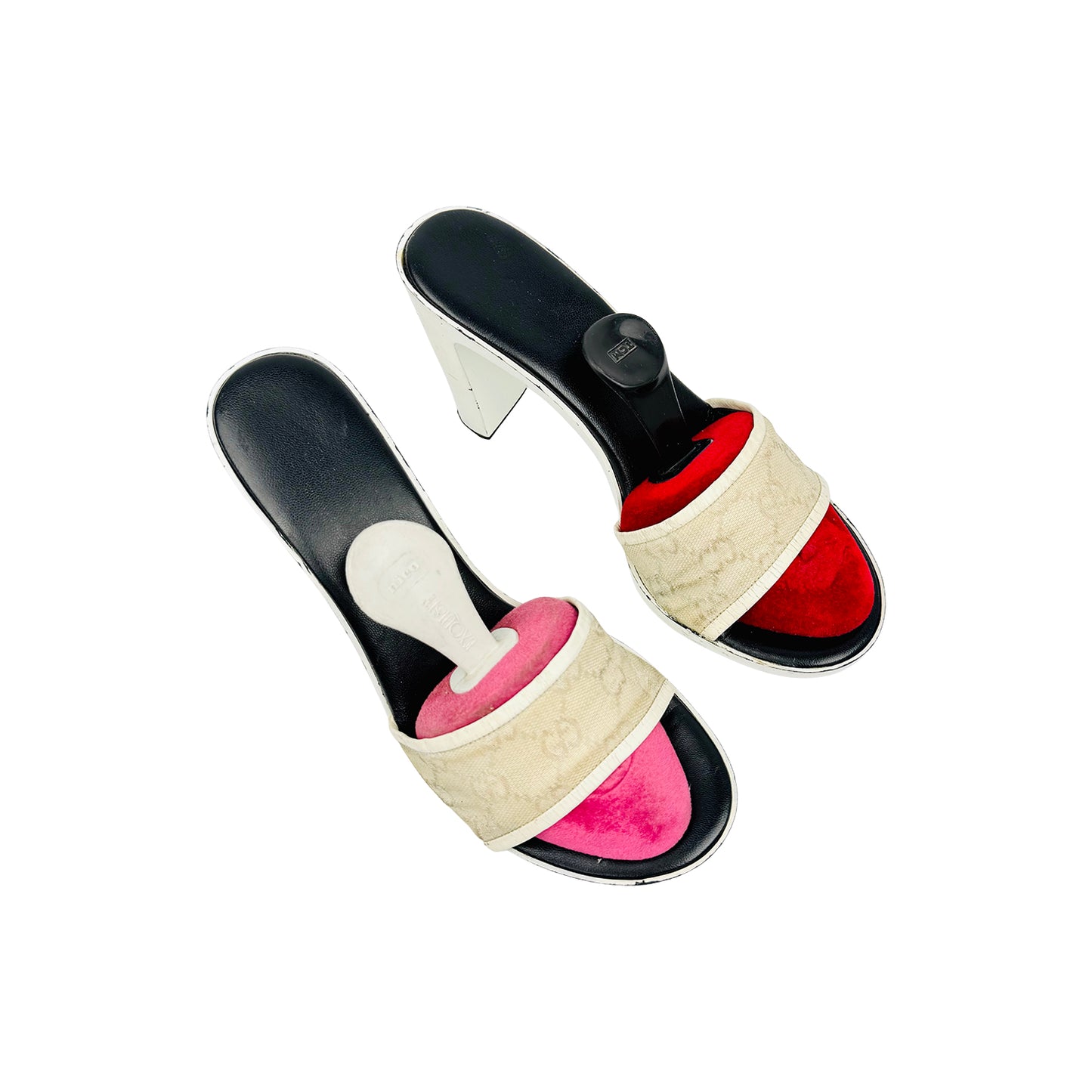 Gucci Women's GG Supreme Canvas Heels (Size 37/37.5)