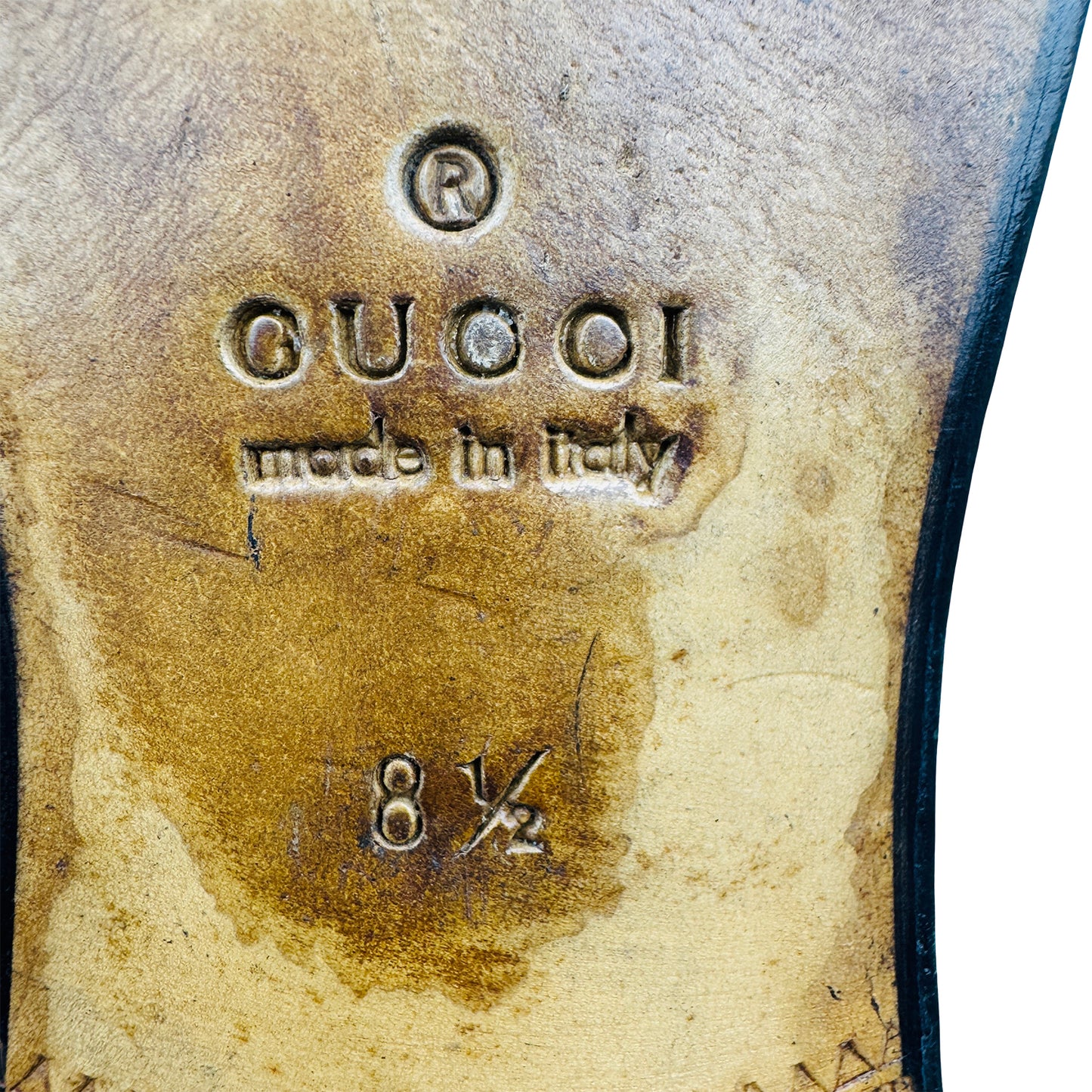 Gucci Men's Horsebit Black Leather Loafer (Size 43)