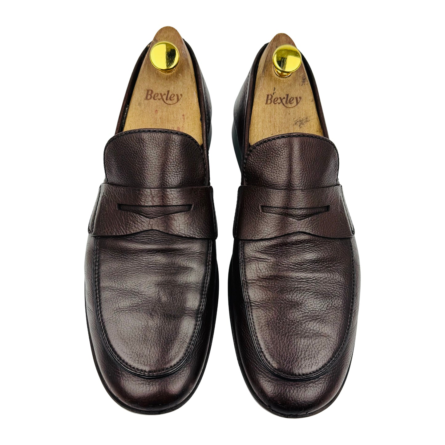 Louis Vuitton Men's Brown Leather Loafers (Size 42.5)