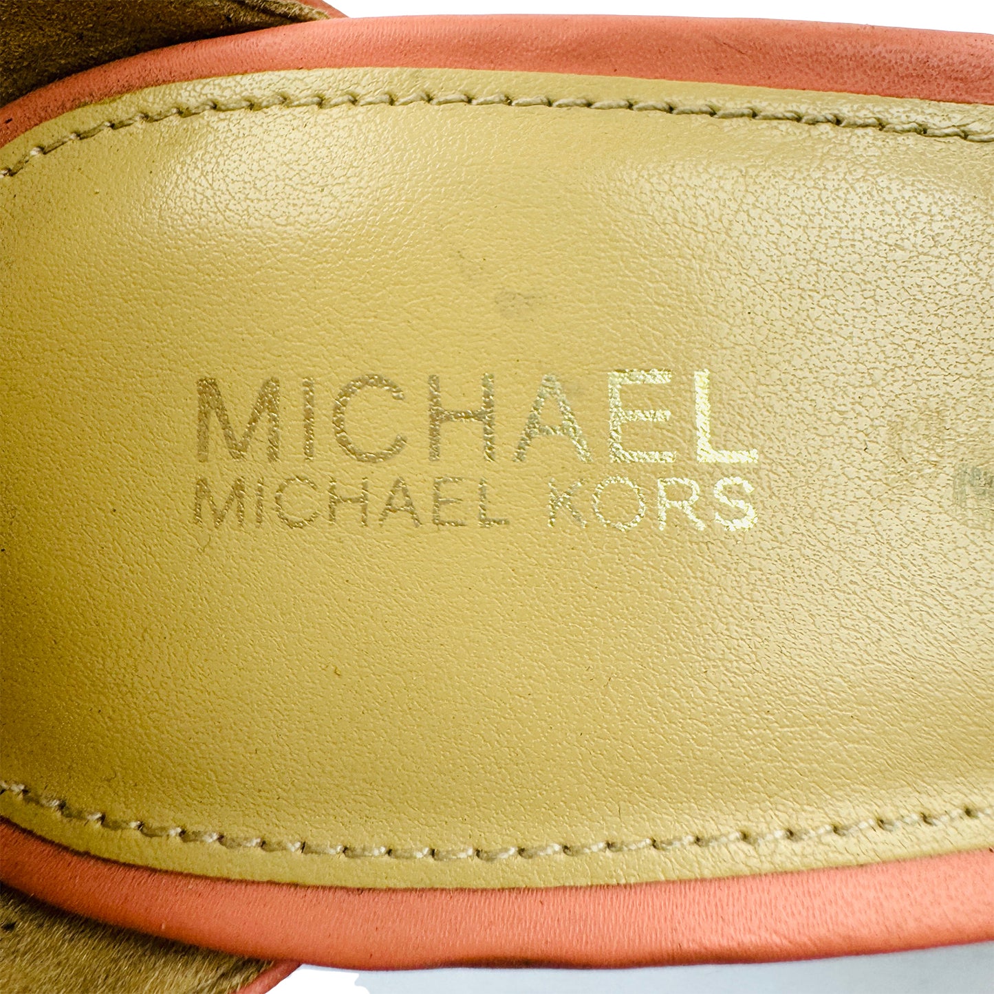 Michael Kors Carmen 'Sherbert' Wedge Heels (Size 38)