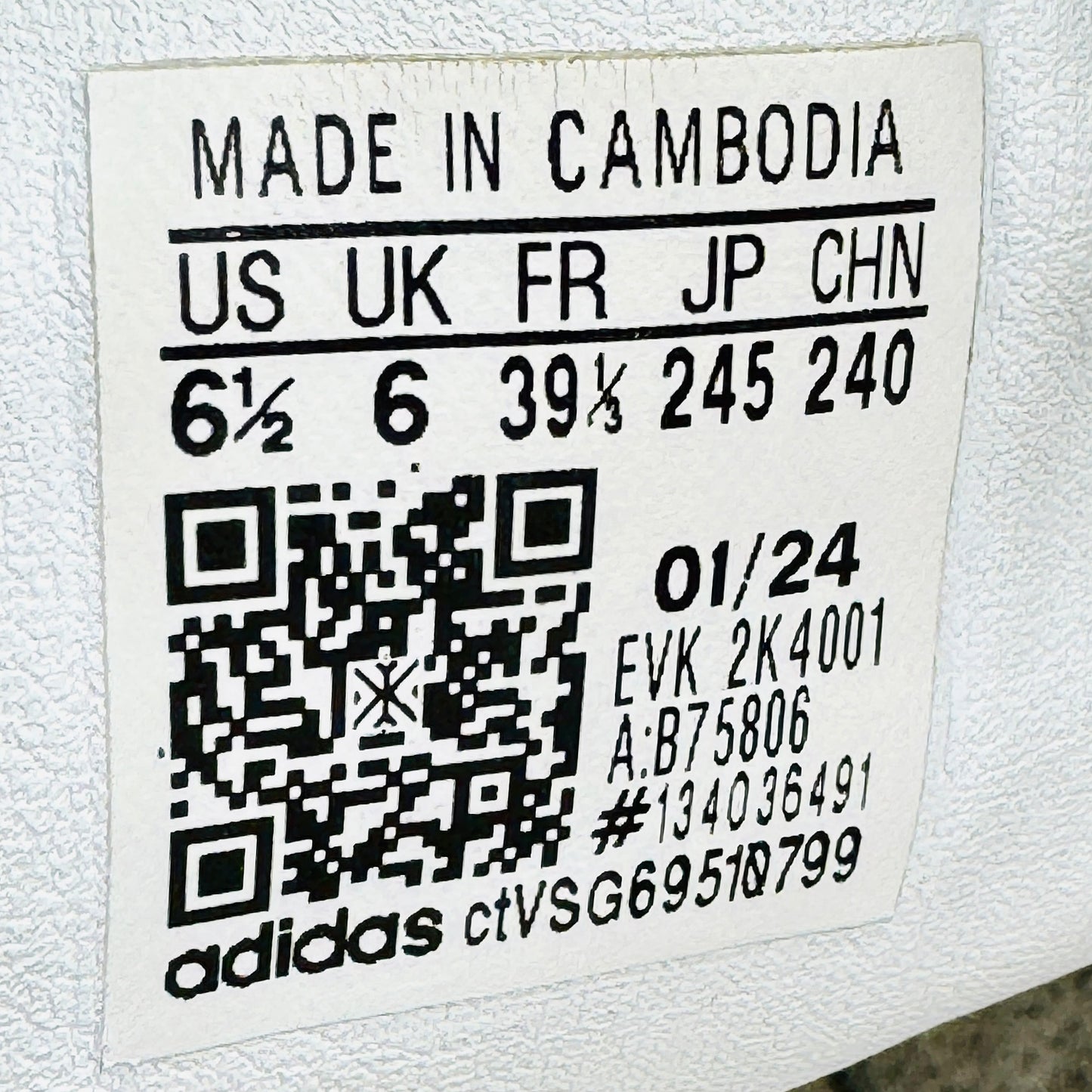 Adidas Samba OG Sneakers (Size 39.5) - B75806