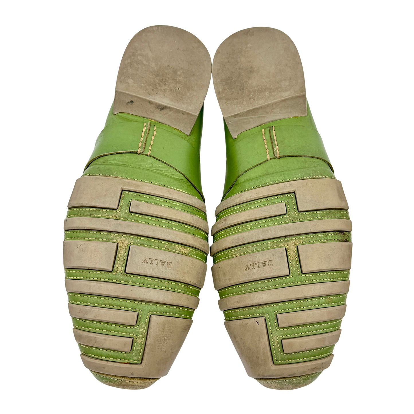 Bally Men's Saturno Green Leather Loafers (Size 46) - SATURNO-02