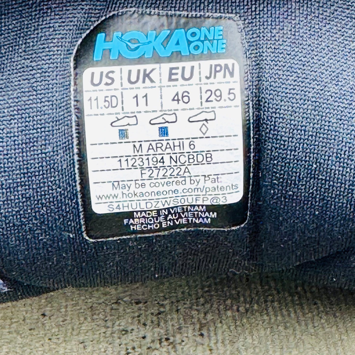 Hoka One One Arahi 6 Shoes (Size 46) - 1123194 NCBDB