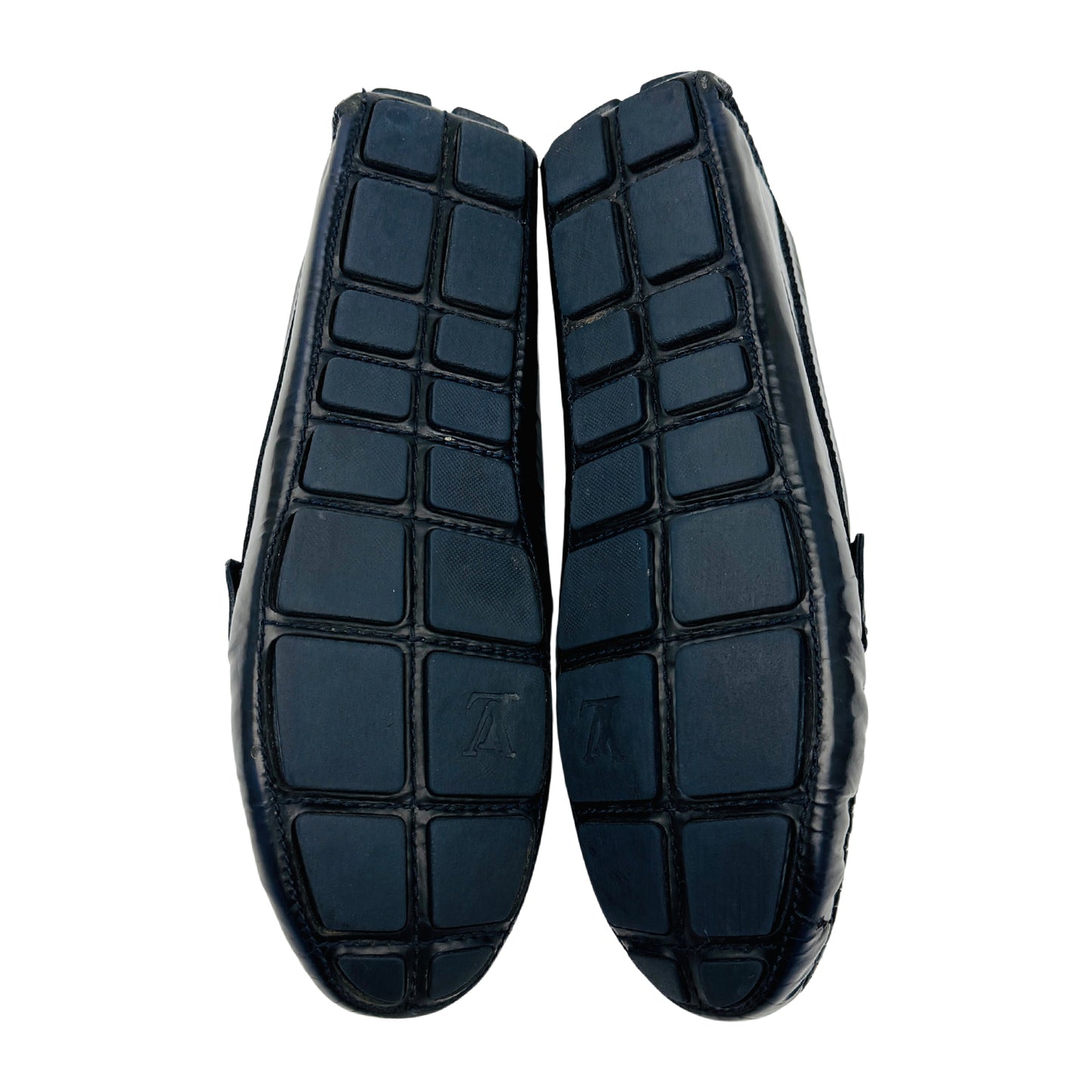 Louis Vuitton Black Patent Leather Penny Loafers (Size 40)