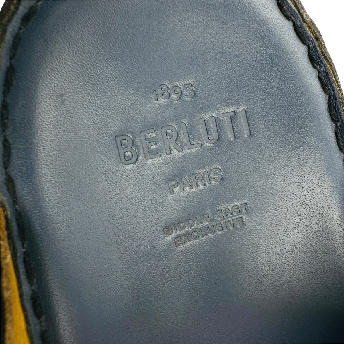 Berluti Men's Venezia Leather Slides (Size 44/44.5)