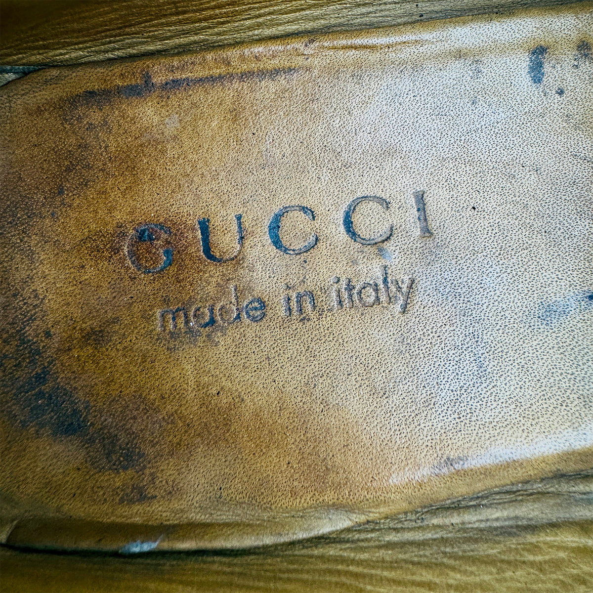 Gucci Black Grained Leather Horsebit Loafers (Size 42)