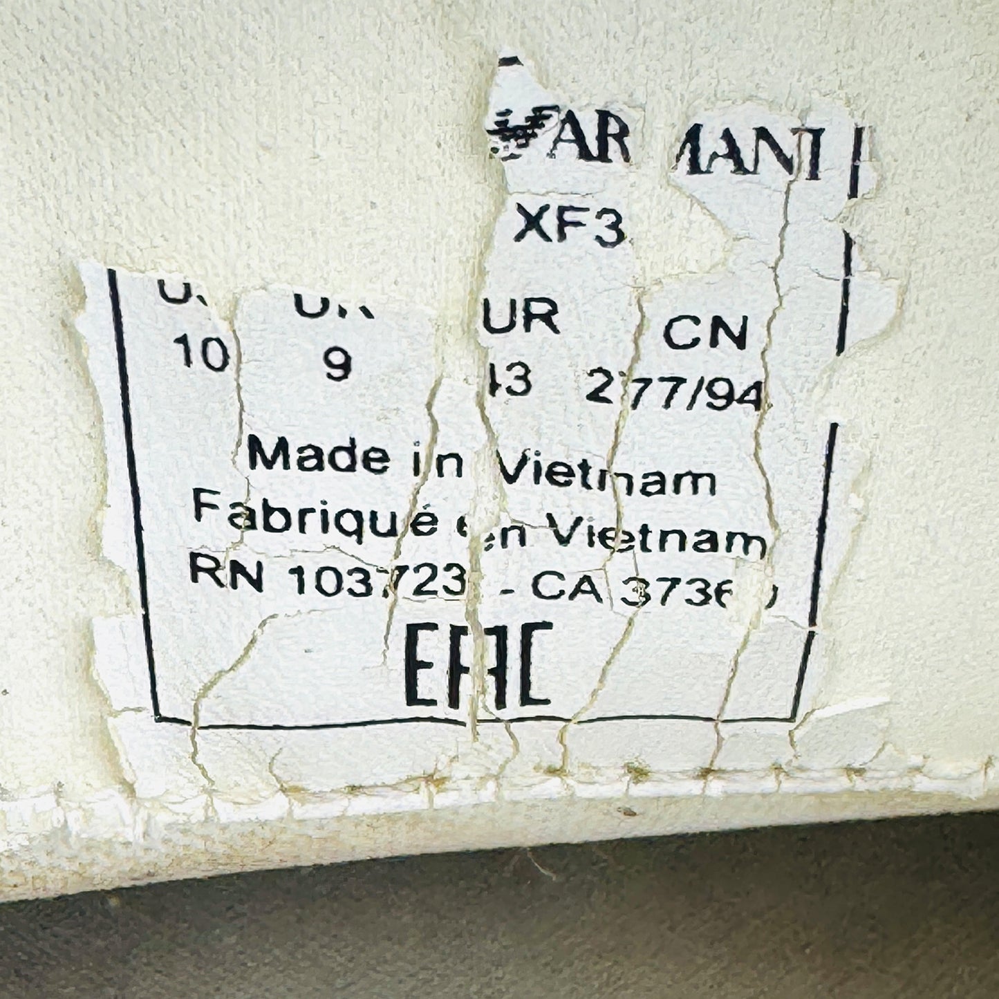 Emporio Armani Men's White Sneakers (Size 43)