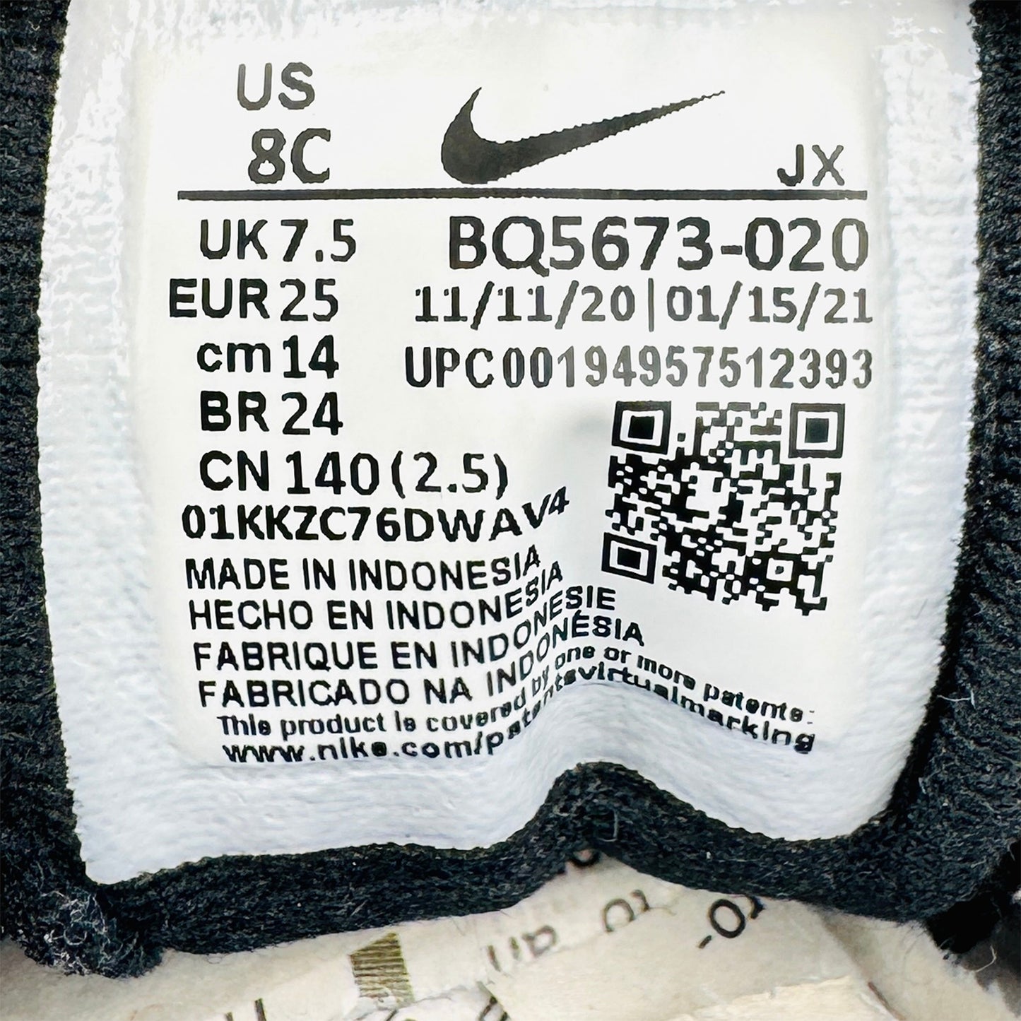 Nike Kid's Revolution 5 Shoes (Size 25) - BQ5673-020