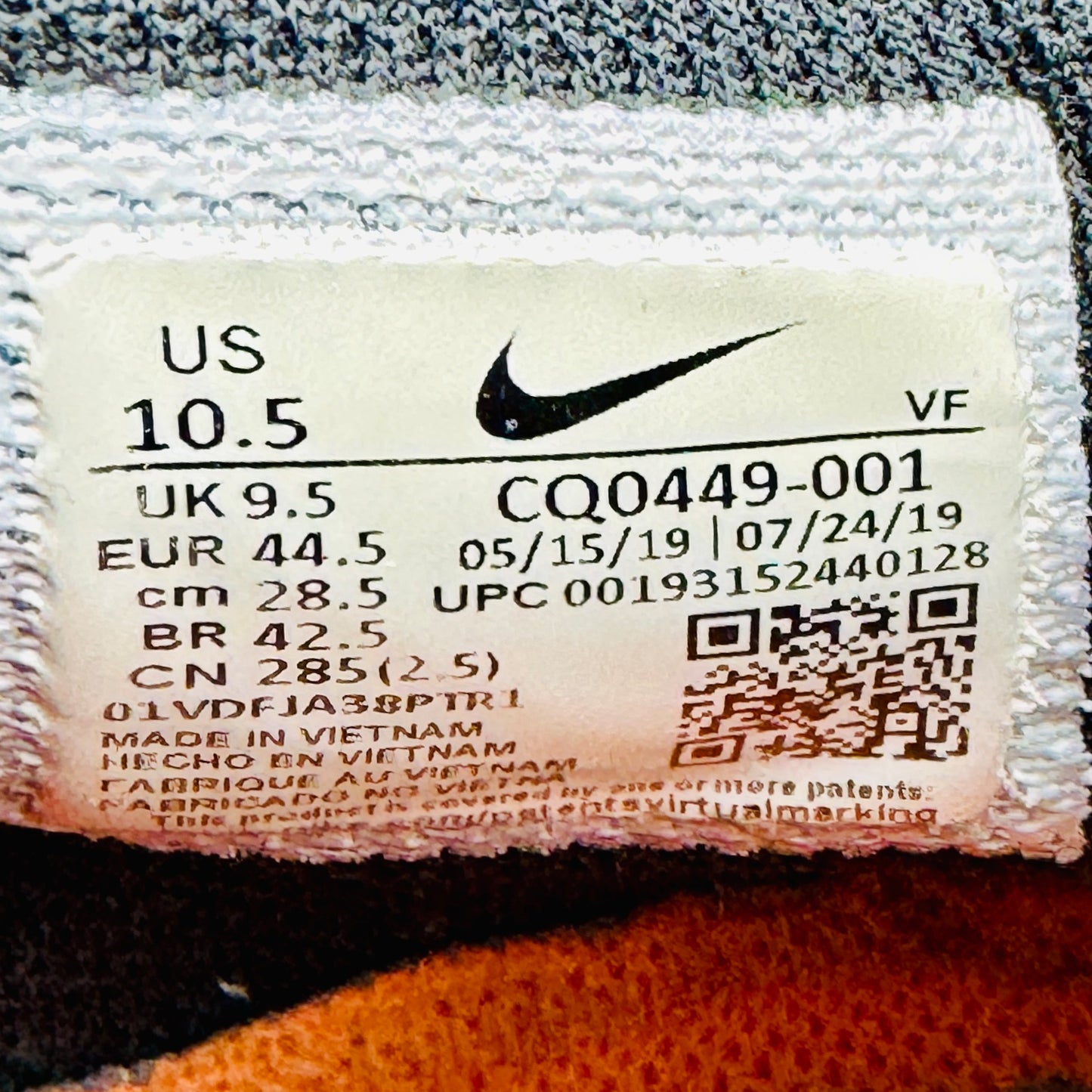 Nike Air Force 1 High 'Under Construction' Sneakers (Size 44.5) - CQ0449-001