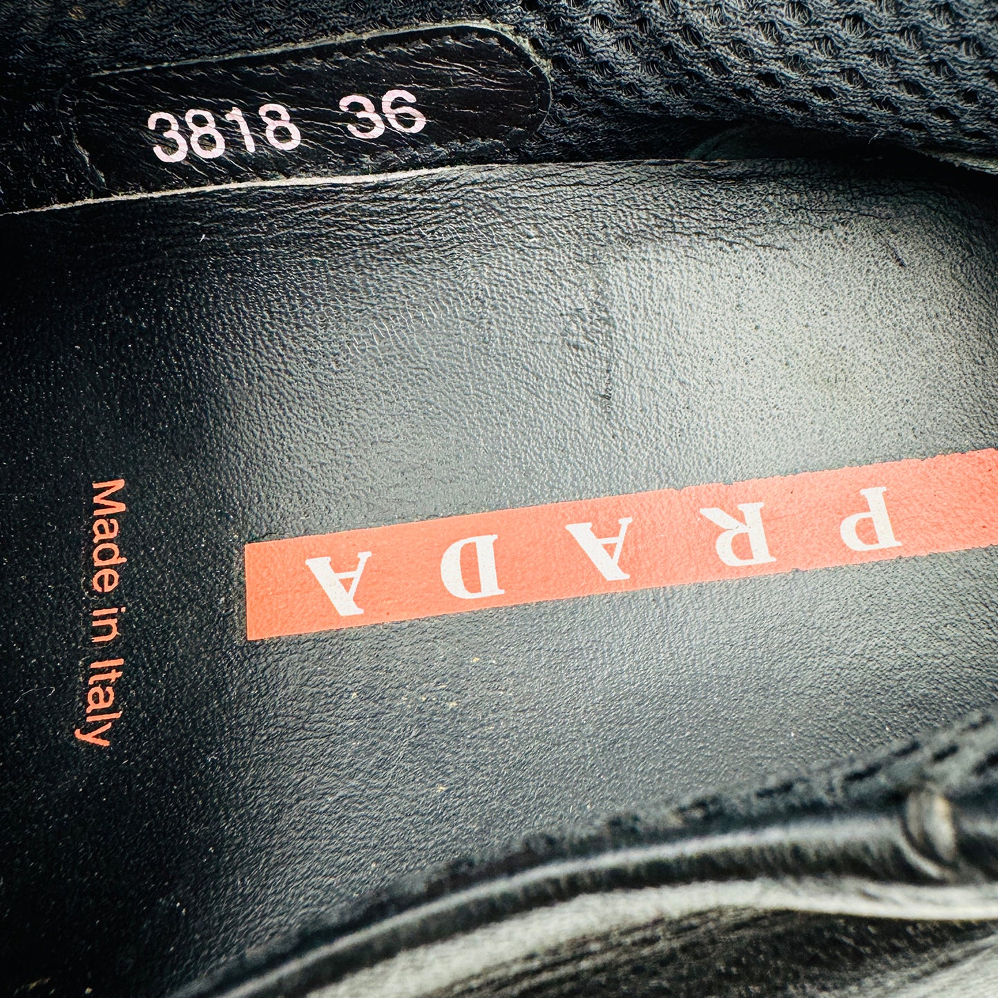 Prada Black Leather Loafers (Size 36/36.5) - 3818