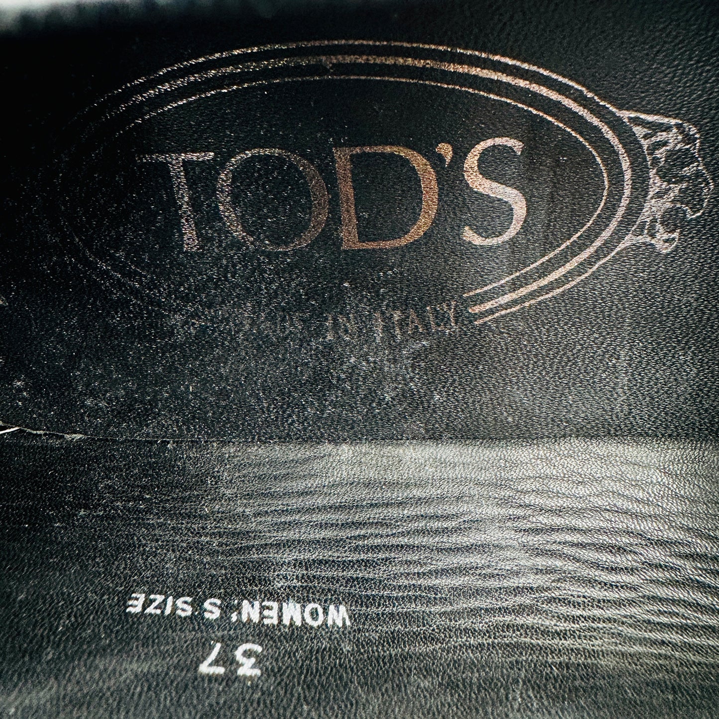 Tod's Gomma Ru Laccetto Nappine Loafers (Size 37)