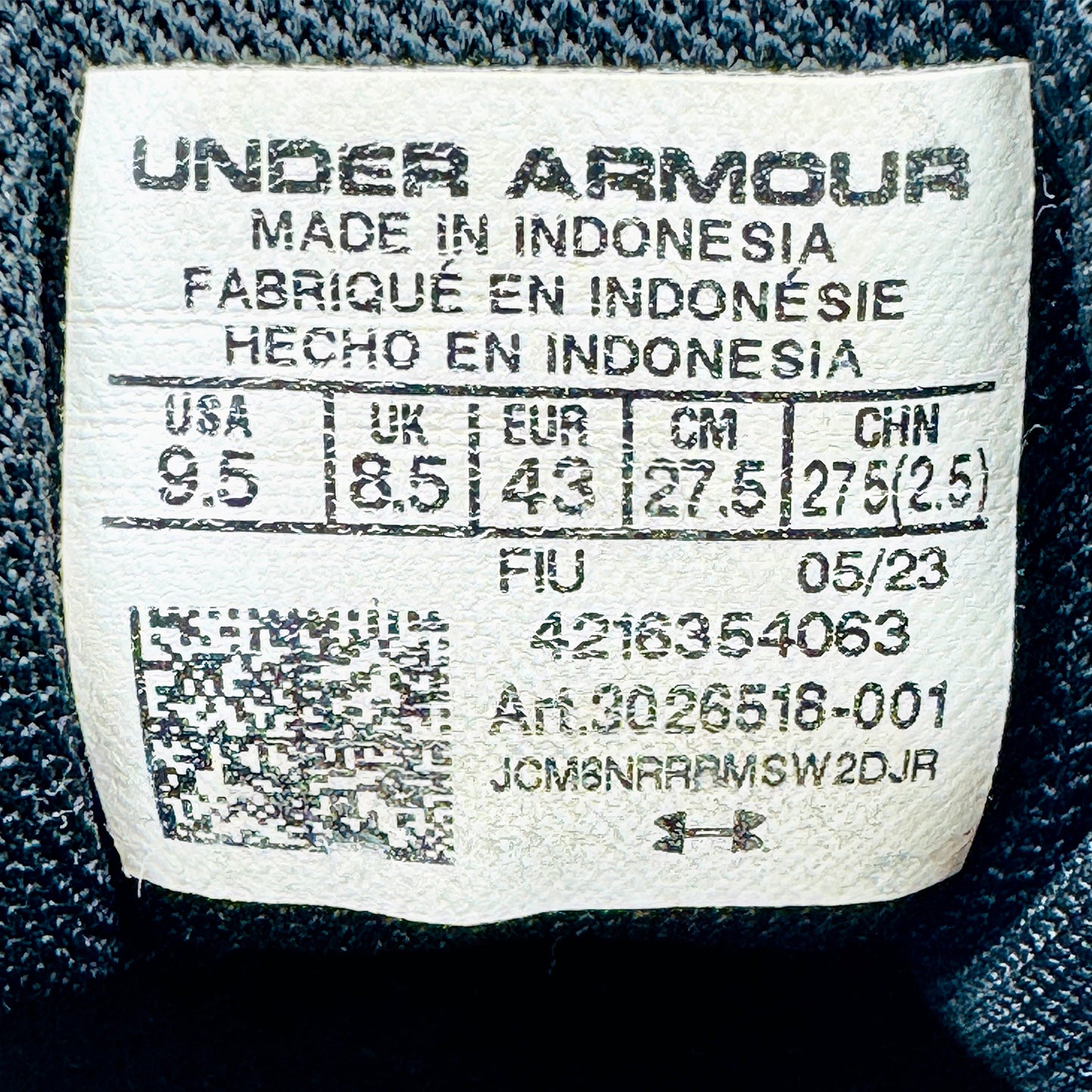 Under Armour Charged Pursuit 3 Shoes (Size 43) - 3026518-001