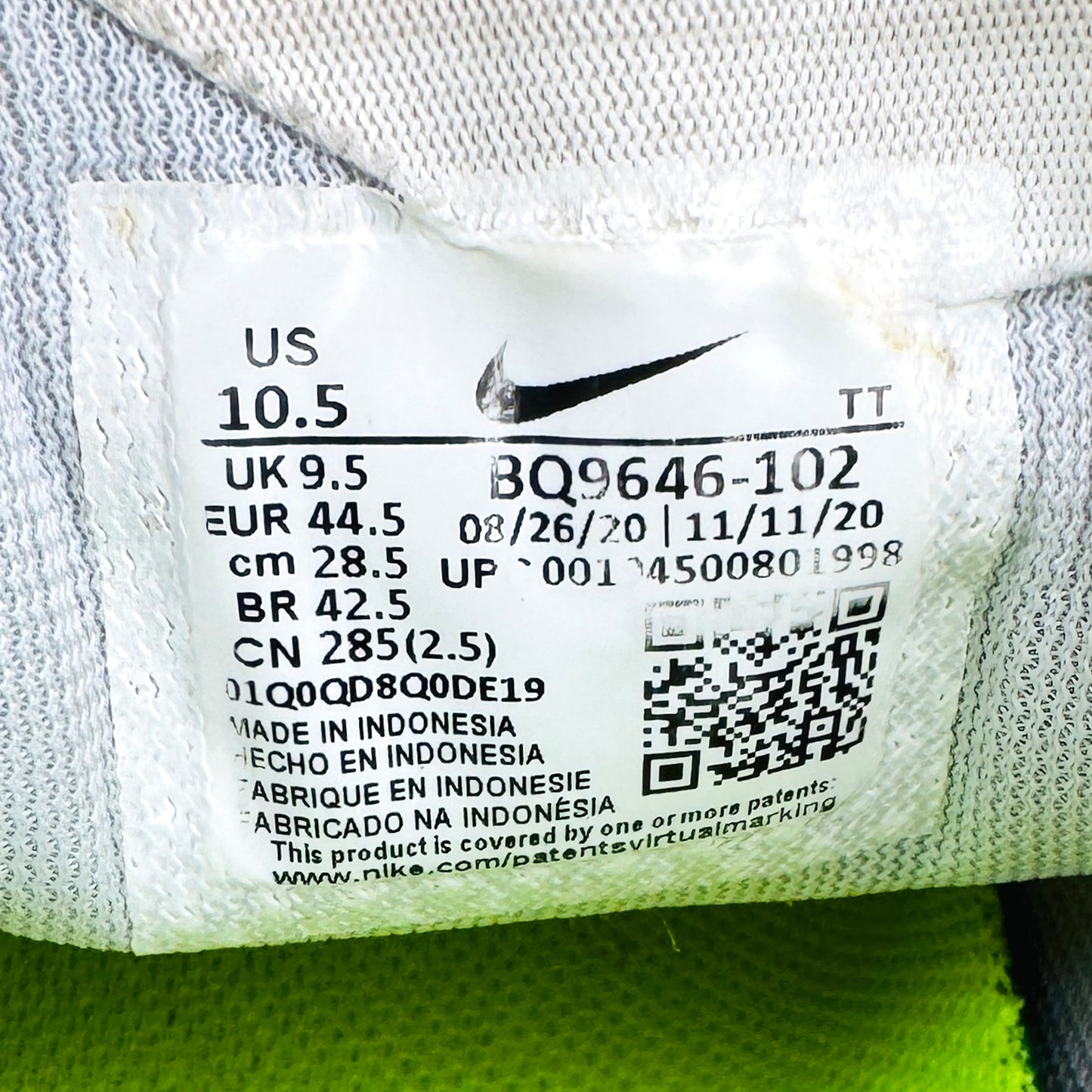 Nike Air Zoom Pegasus 37 Shoes (Size 44.5) - BQ9646-102