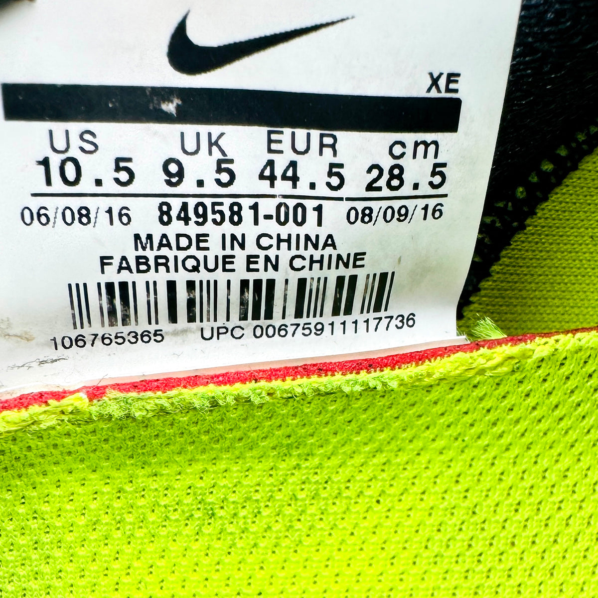 Nike Air Zoom Structure 20 Shoes (Size 44/44.5) - 849581-001