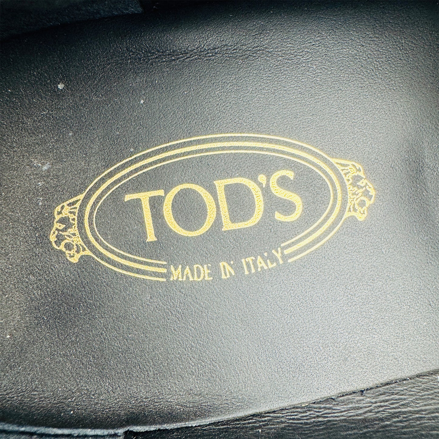 Inside Sole Brand, Made printing image of Tod's Women's Black Kate Loafers (Size 39) - XXW80C0DF40SHAB999