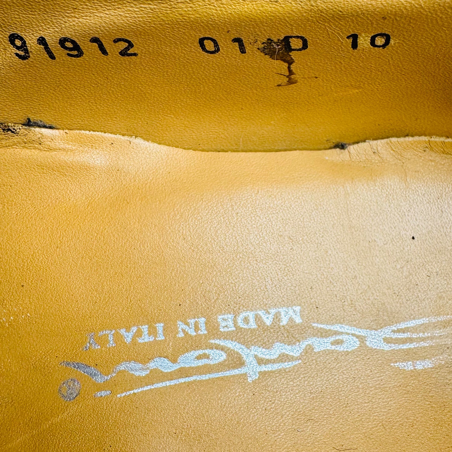 Santoni Men's Black Premium Leather Oxfords (Size 43.5)