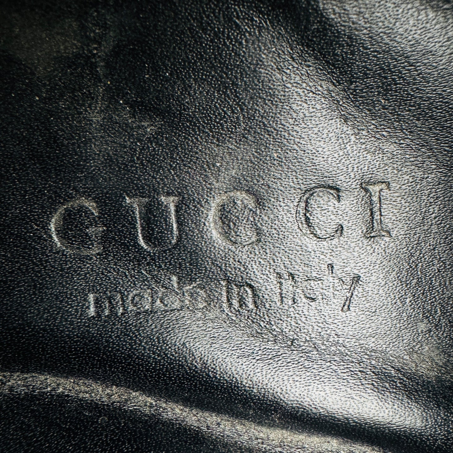 Gucci Black Guccissima Leather Driving Loafers (Size 45/45.5)