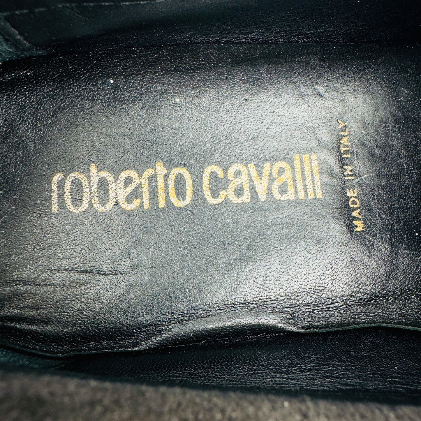Roberto Cavalli Black Suede Driving Loafers (Size 42)