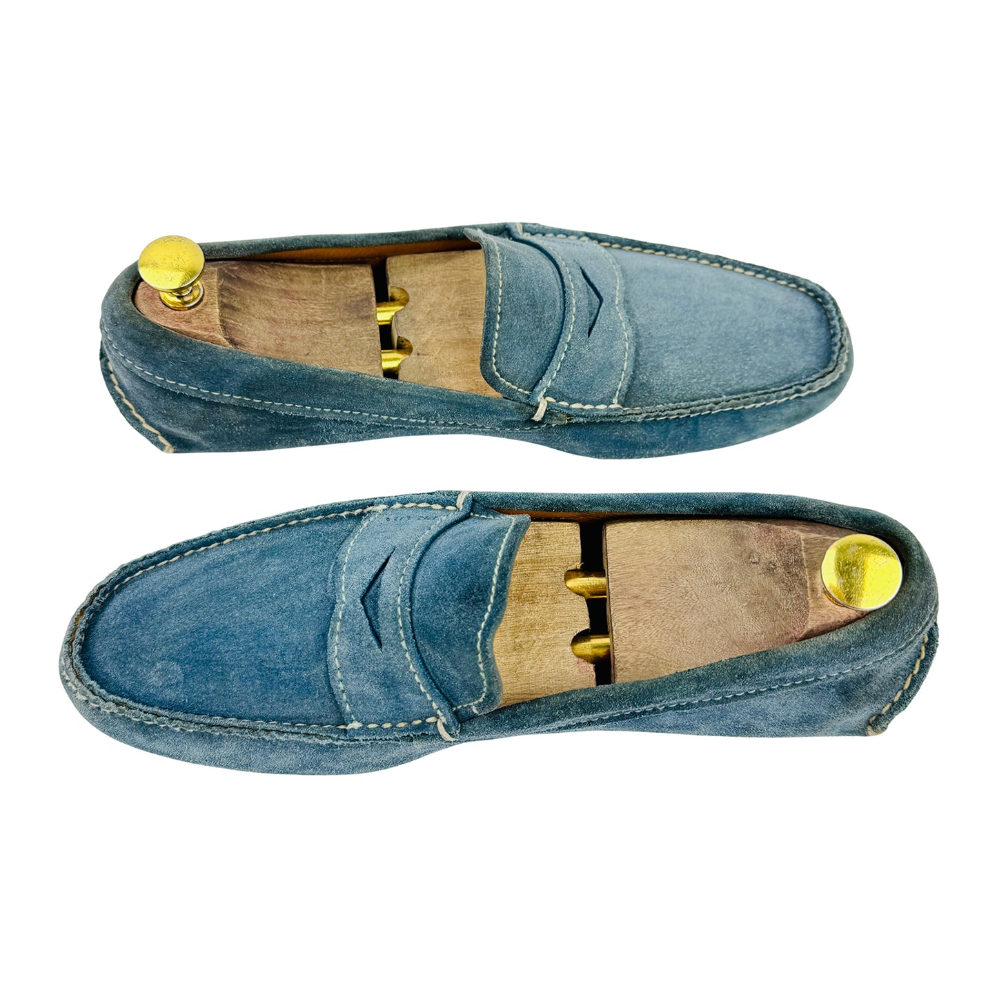 Prada Men's Blue Italian Loafers (Size 42) - 2DD001