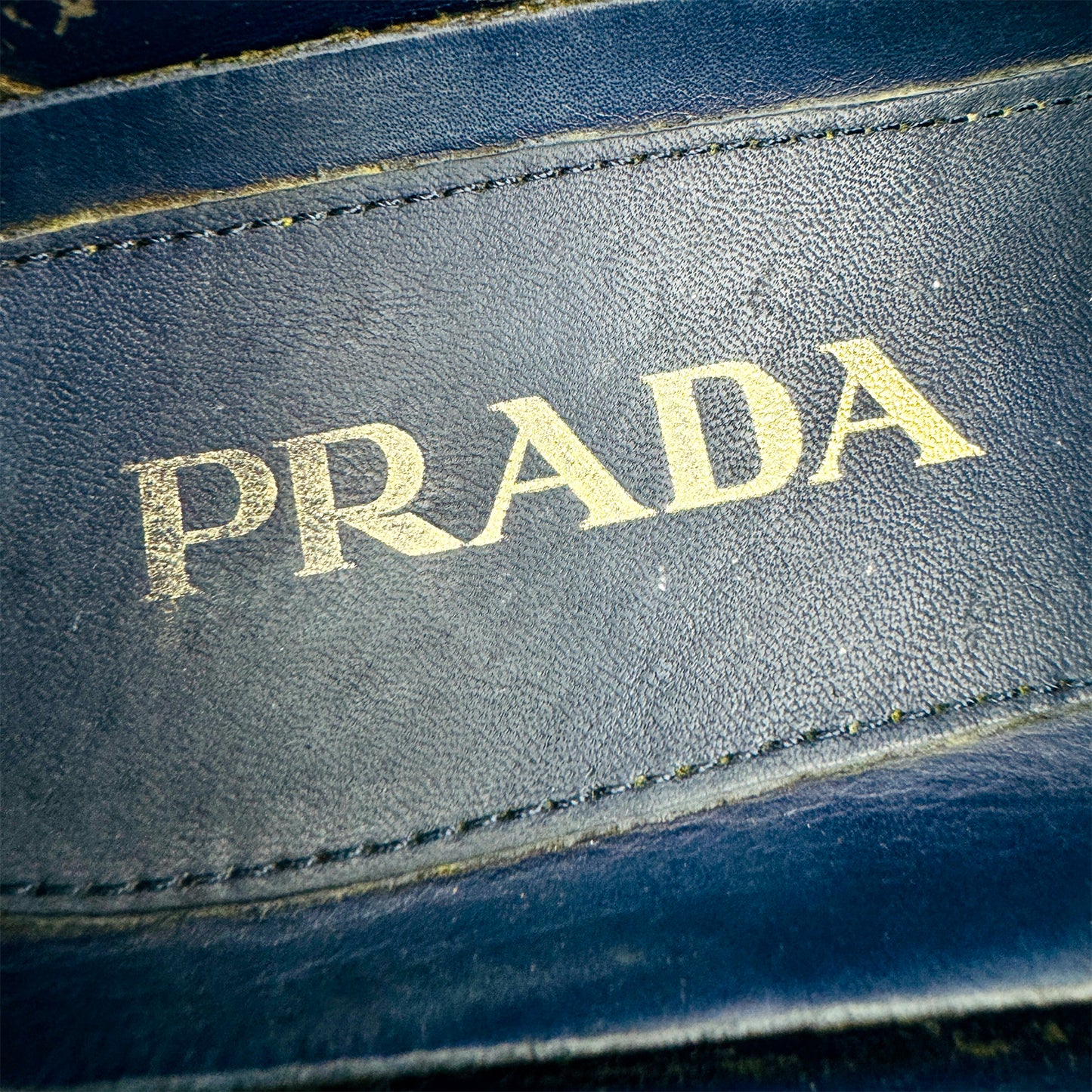 Prada Saffiano Leather Penny Driver Loafers (Size 40/40.5)