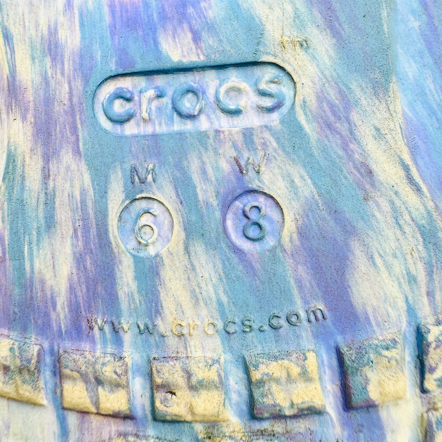 Crocs Classic Marbled Sandal Slides (Size 38/39) - 207701