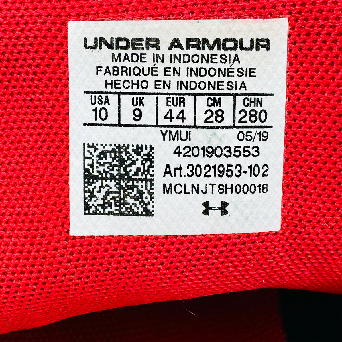 Under Armour Micro G Pursuit BP Shoes (Size 44) - 3021953-102