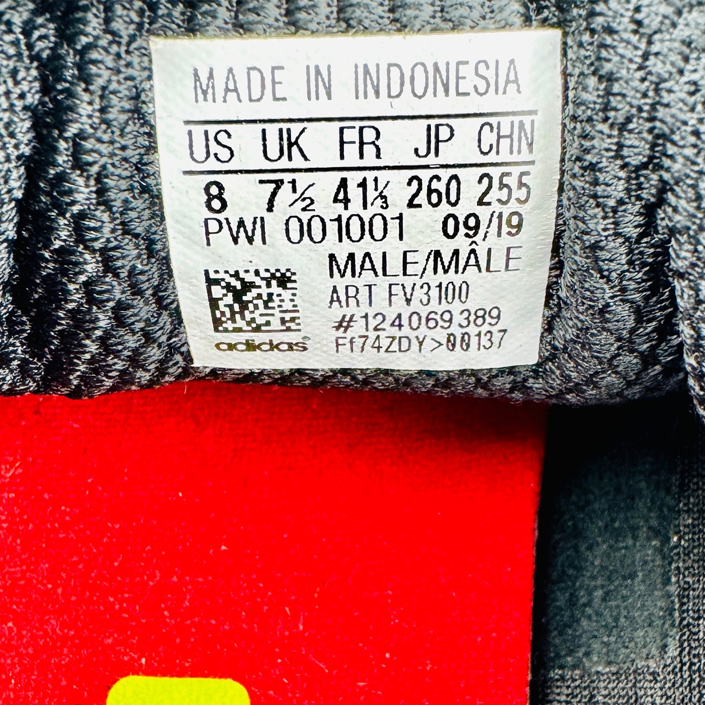 Adidas SenseBoost Go 'Core Black Red' Shoes (Size 41.5) - FV3100