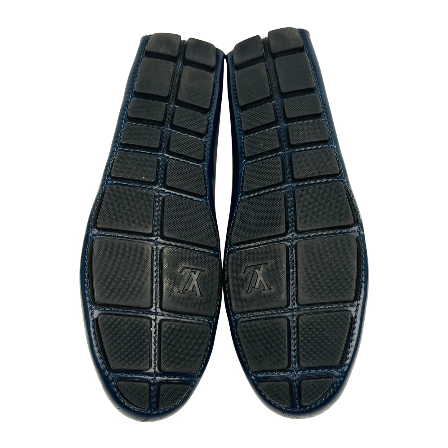 Louis Vuitton Blue Leather Italian Loafers (Size 43/43.5)