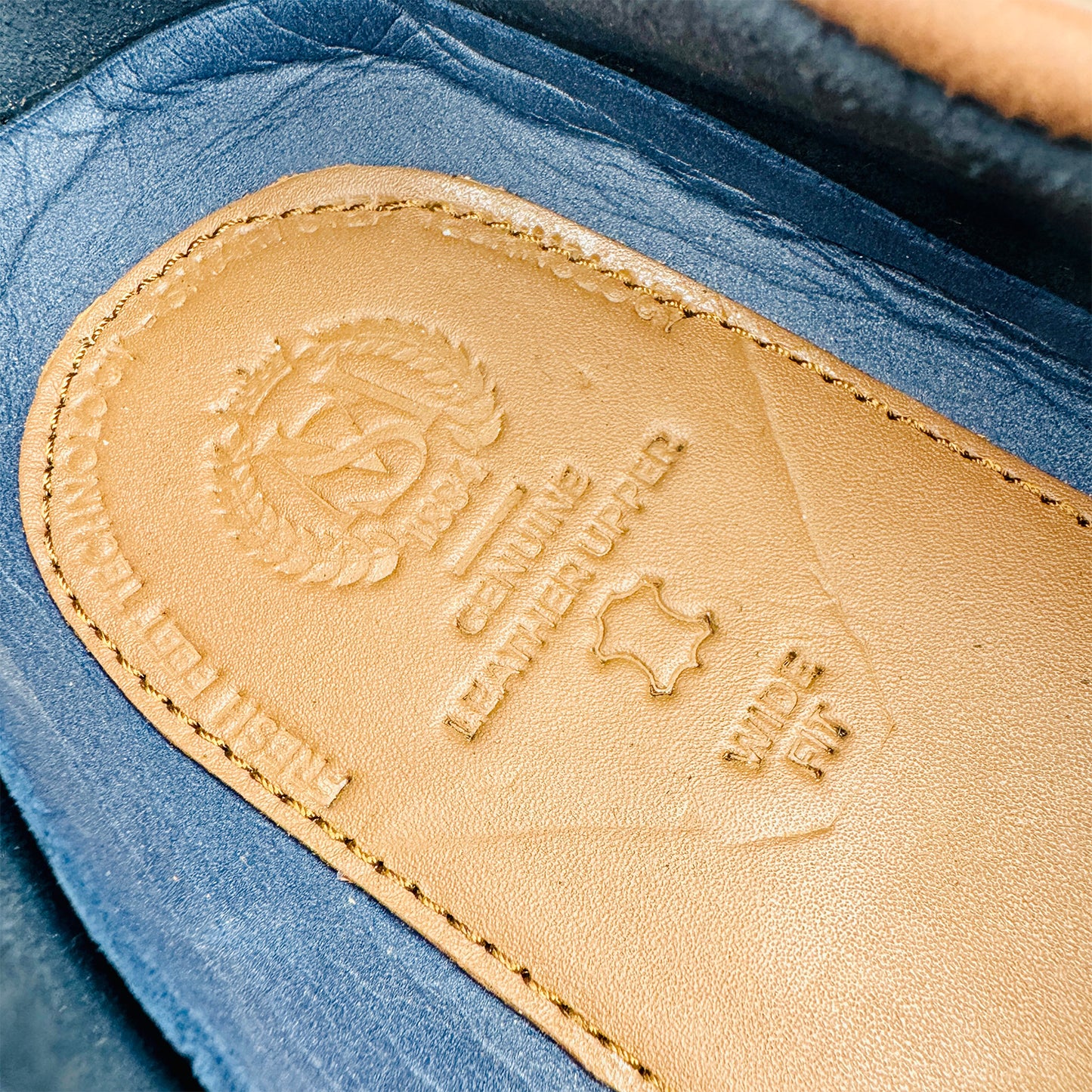 Marks & Spencer Men's Wide Fit Leather Boat Shoes (Size 45.5/46)