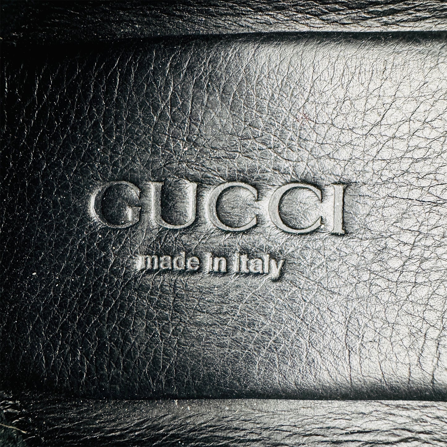 Gucci Croc Embossed Leather Horsebit Loafers (Size 37)