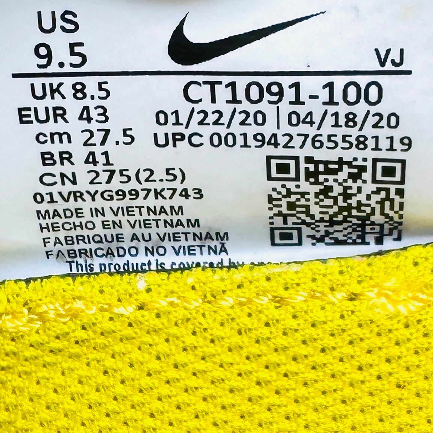 Nike Air Max 2090 'Speed Yellow Aqua' Shoes (Size 43) - CT1091-100