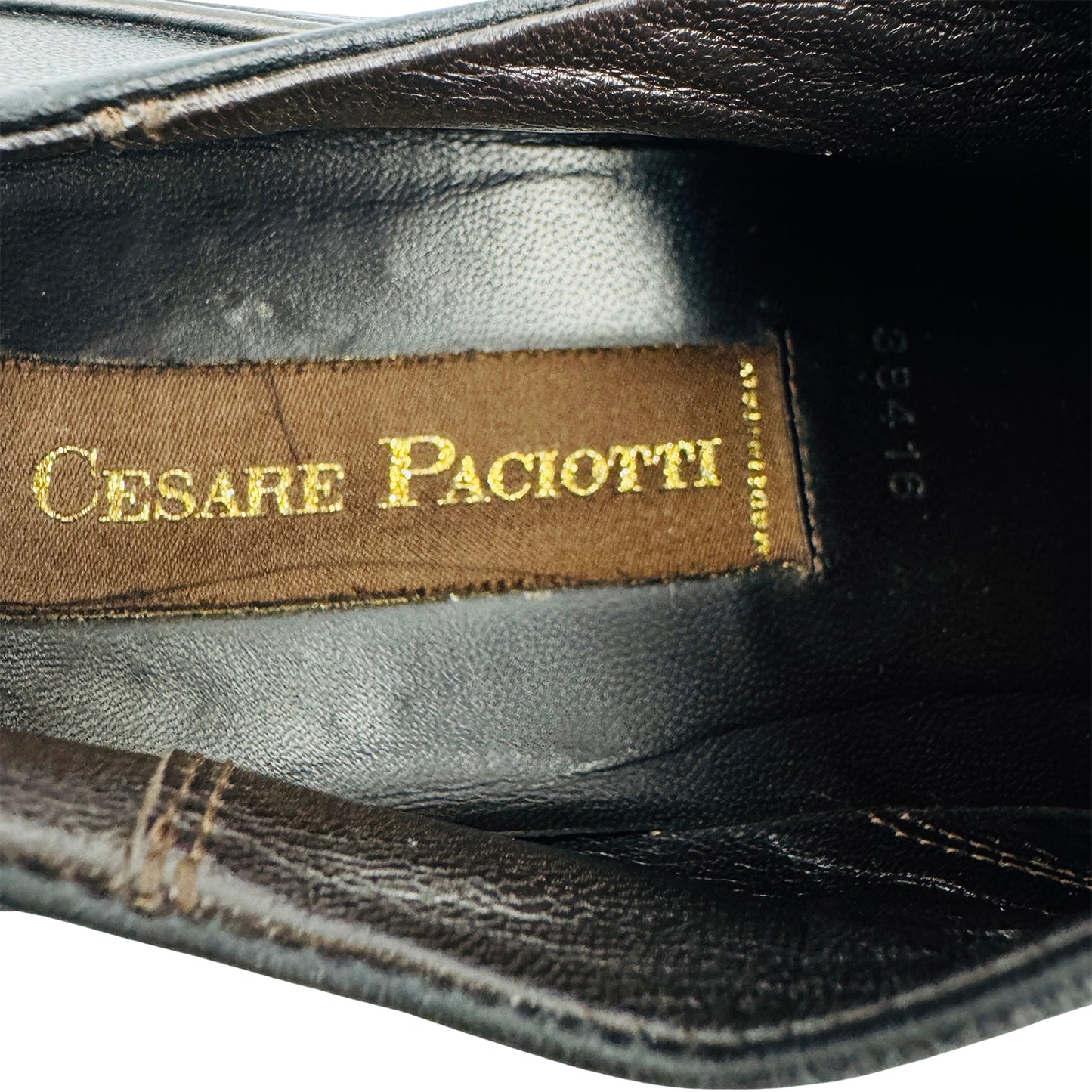 Cesare Paciotti Men's Black Oxford Shoes (Size 42)