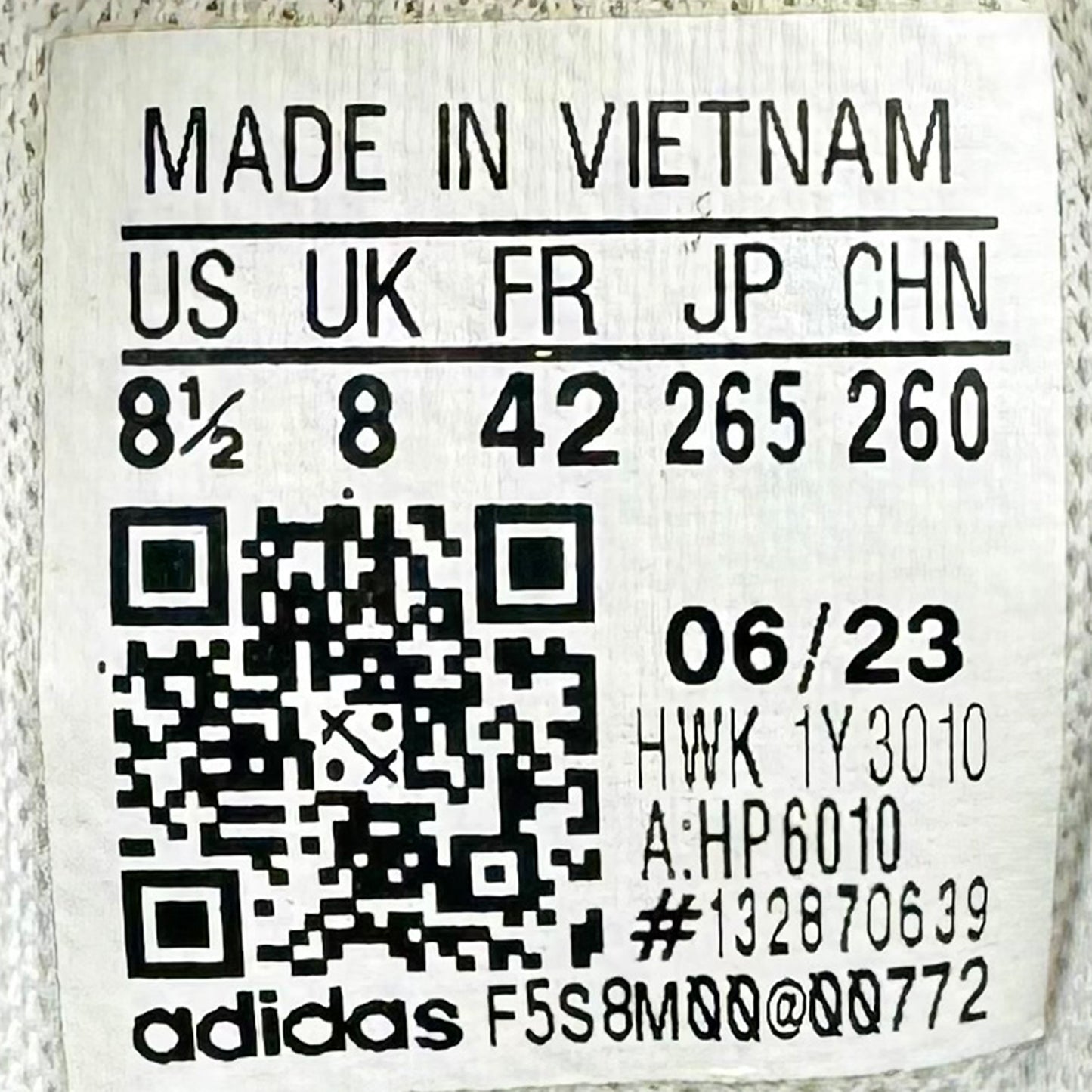Adidas VS Pace 2.0 'Cloud White' Sneakers (Size 42) - HP6010