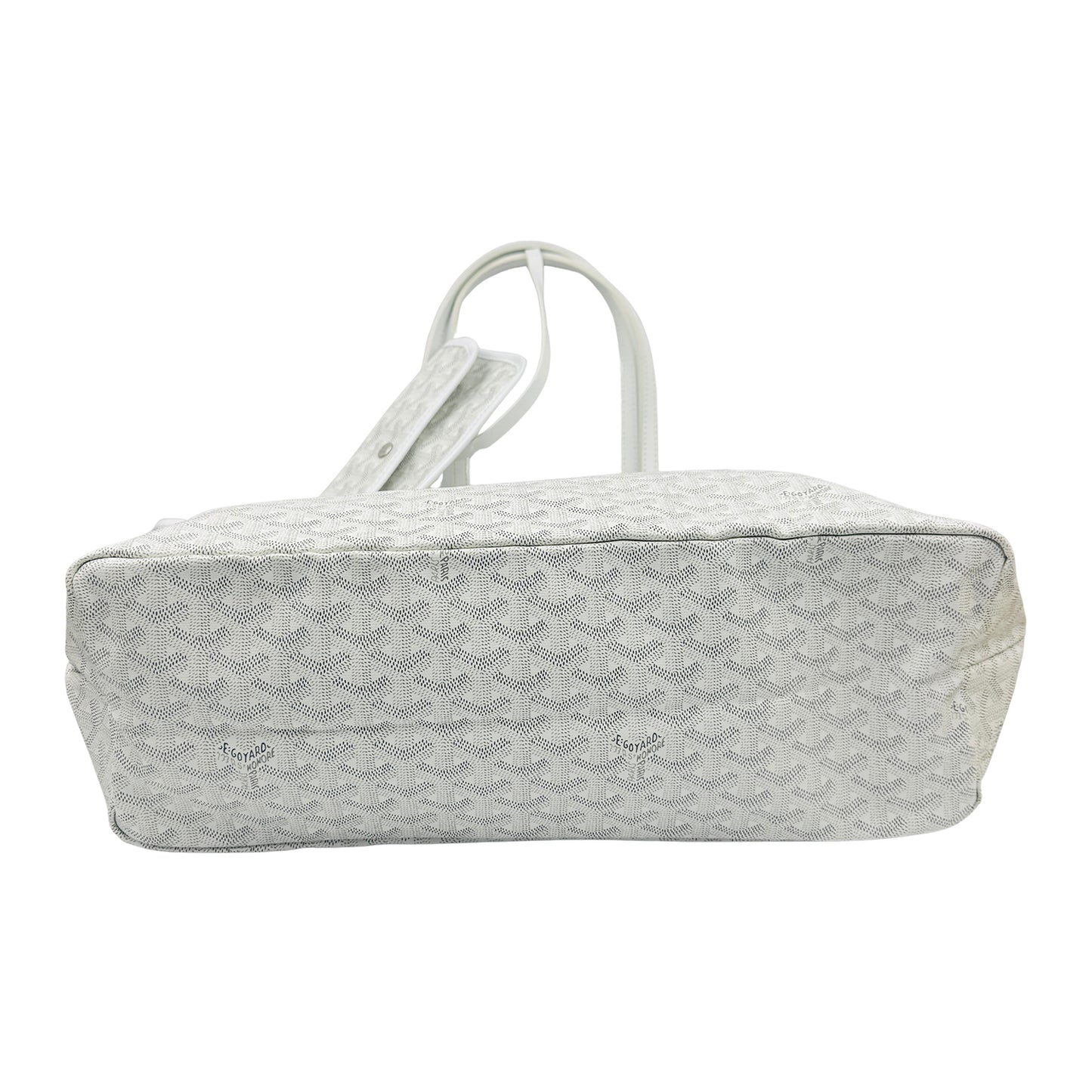 Goyard Saint Louis White Goyardine Canvas Tote Bag