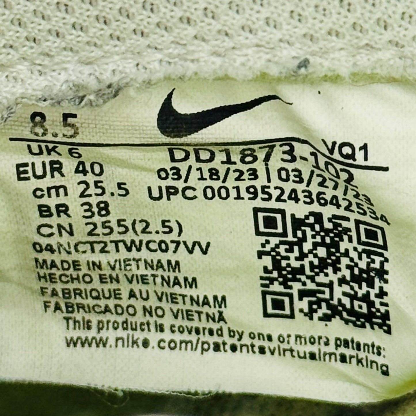 Nike Dunk Low Next Nature 'Panda' Sneakers (Size 40) - DD1873-102