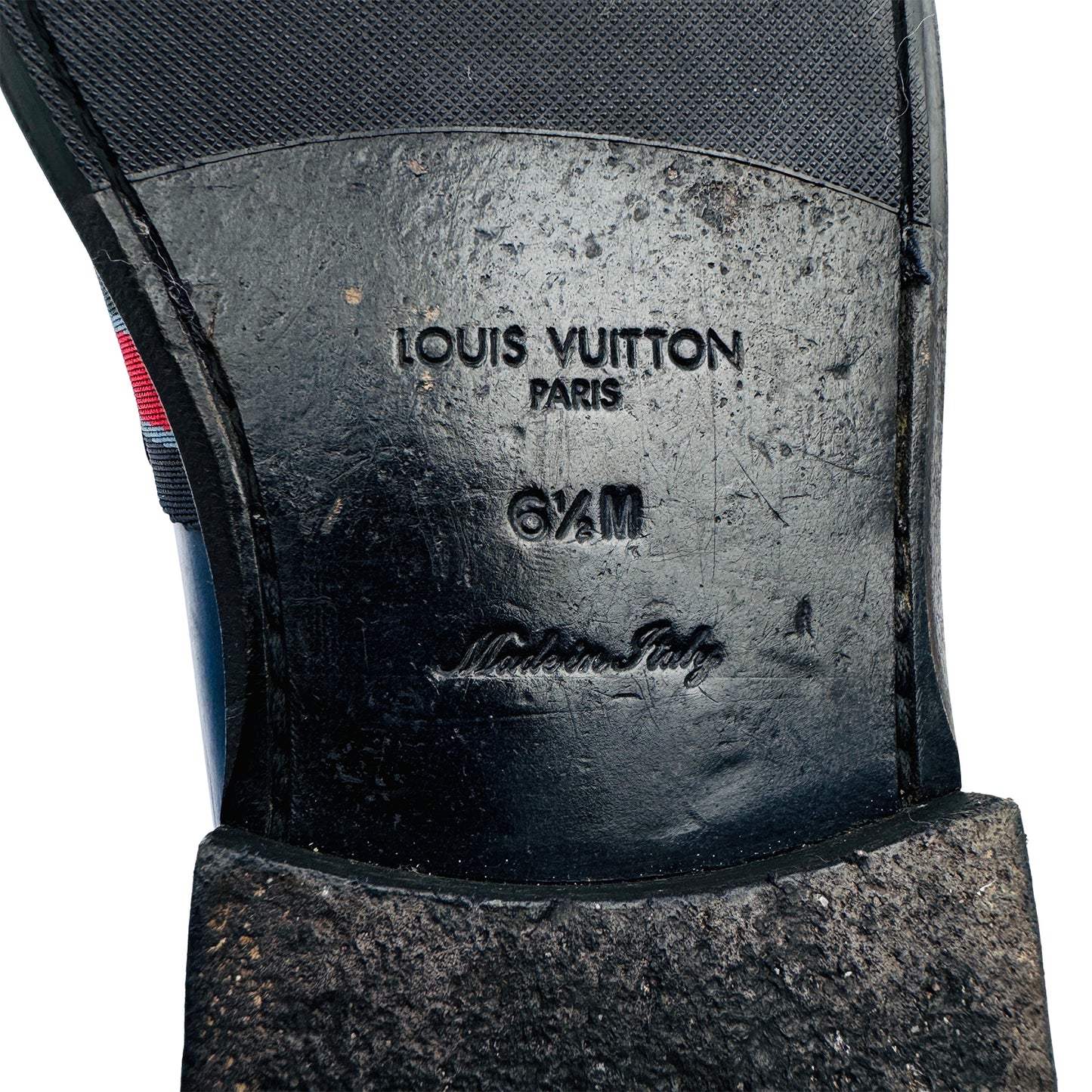 Louis Vuitton Men's Leather Penny Blue Loafers (Size 41/41.5)
