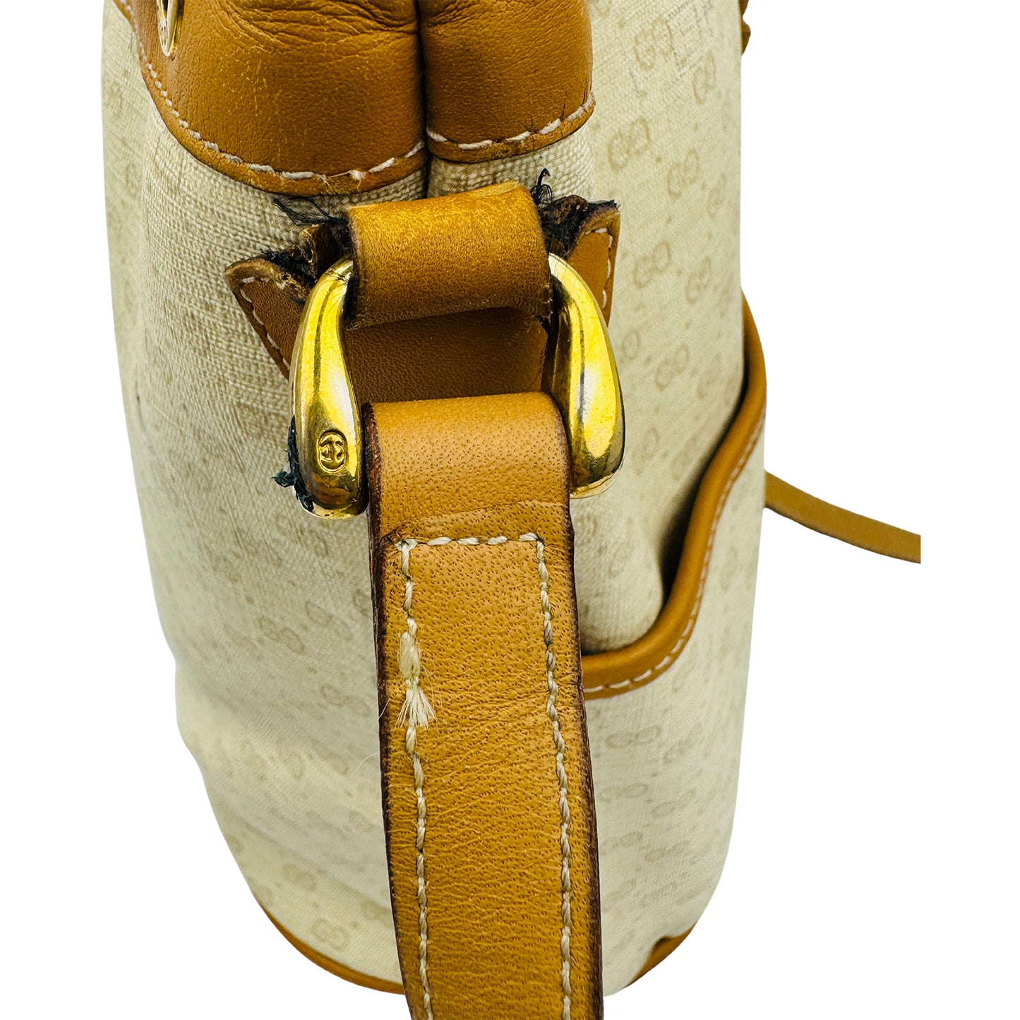 Gucci Beige Coated Canvas Bucket Bag