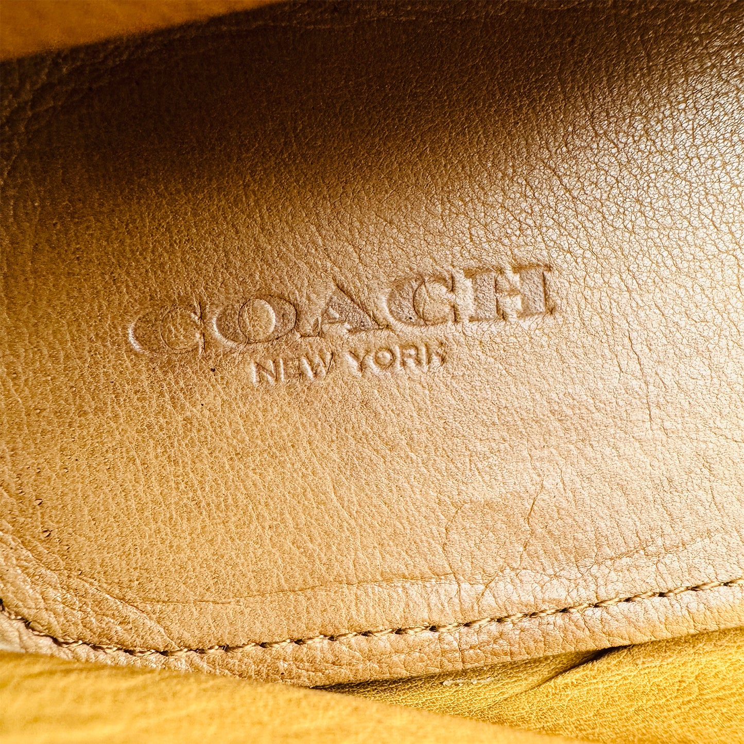 Coach New York Cognac Brown Leather Driving Loafers (Size 42.5)