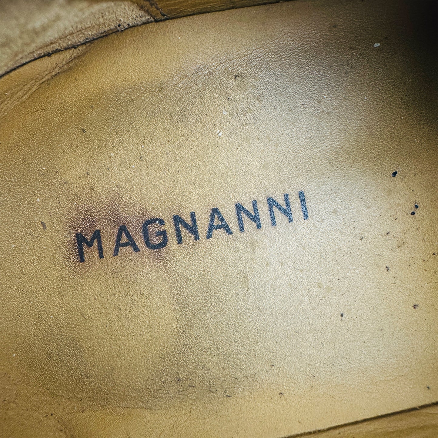 Magnanni Men's Suede Monk Strap Shoes (Size 44/44.5)