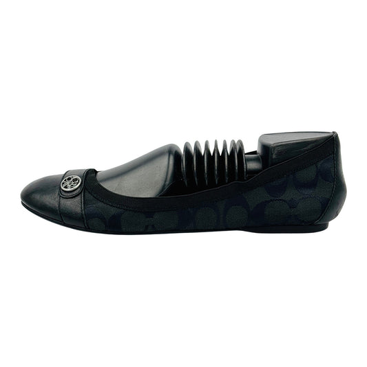 Coach Chelsea Black Cap-Toe Ballet Flats (Size 40/40.5)