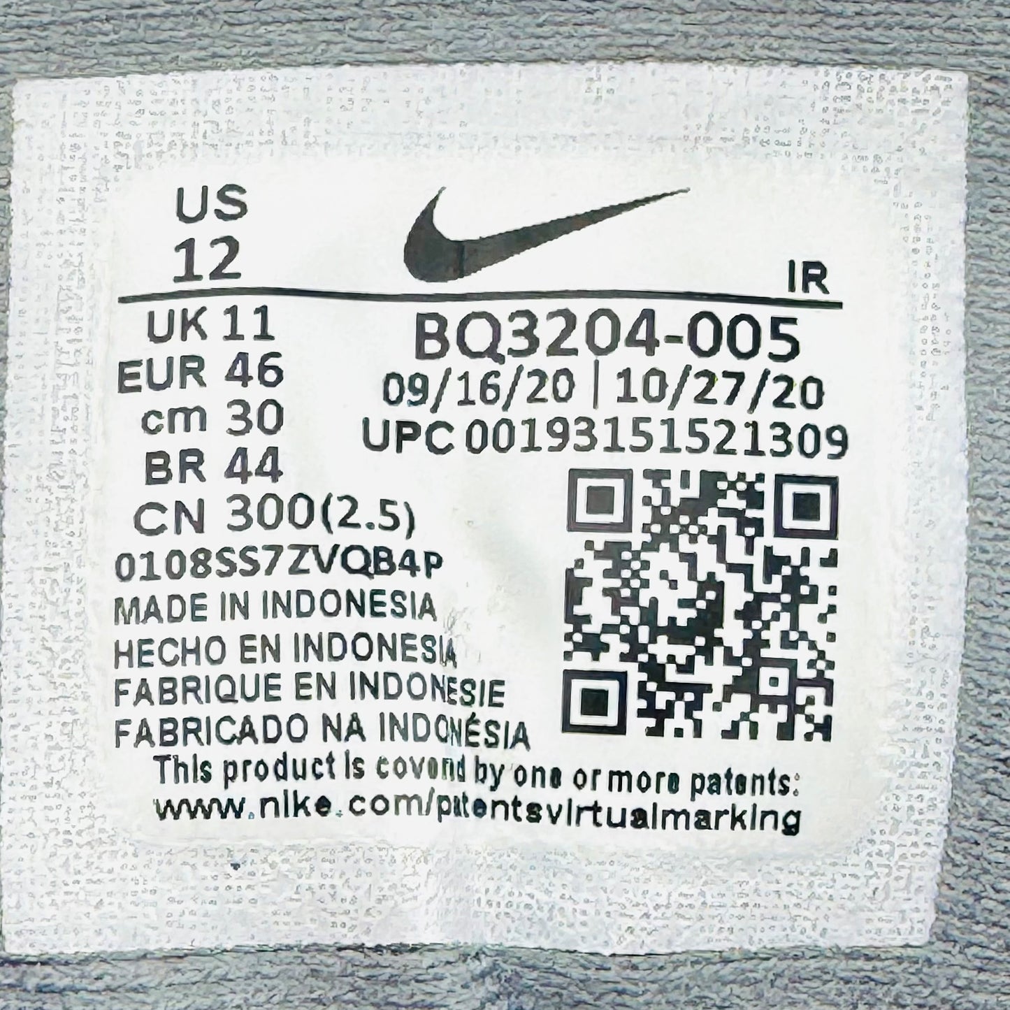 Nike Men's Revolution 5 Sneakers (Size 46) - BQ3204-005