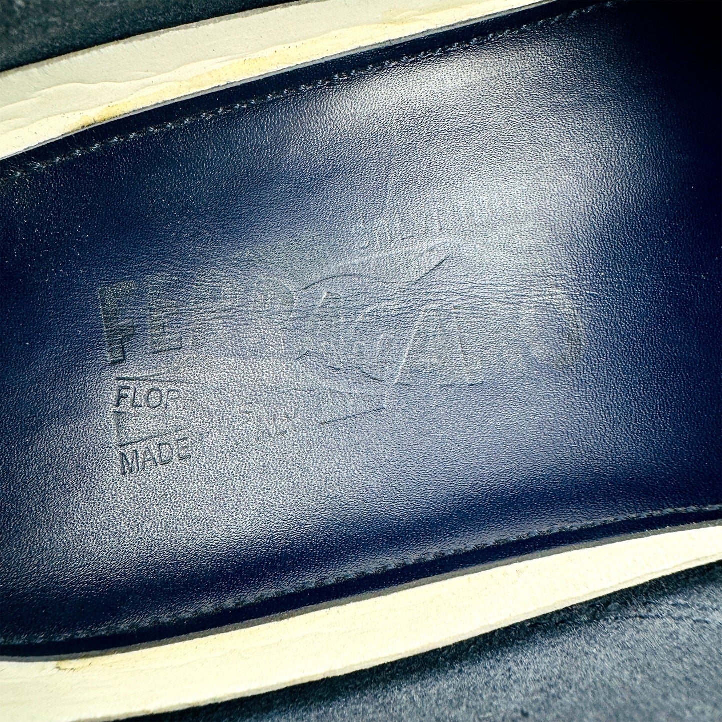Salvatore Ferragamo Men’s Leather Boat Shoes (Size 44)
