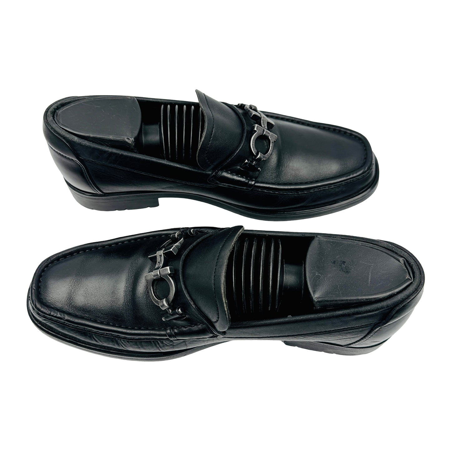 Salvatore Ferragamo David Black Loafers (Size 40)