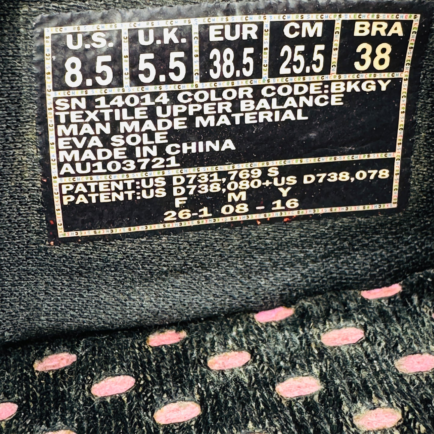 Skechers GO FLEX Walk 'Black Grey' Shoes (Size 38.5) - 14014 BKGY