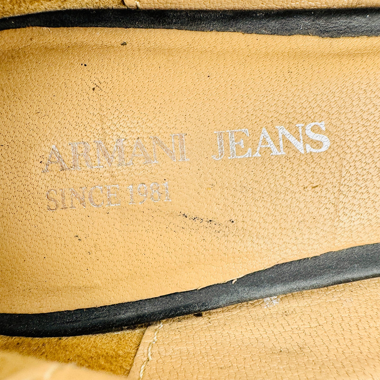 Armani Jeans Women's Black Studded Flats (Size 37)