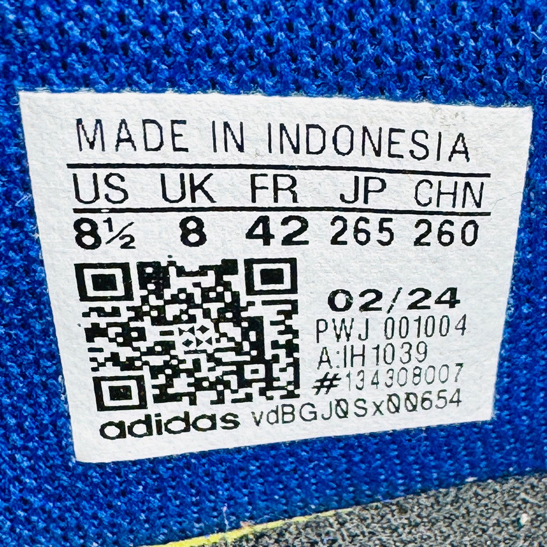 Adidas Grand Court Base 00s Royal Blue Sneakers (Size 42) - IH1039