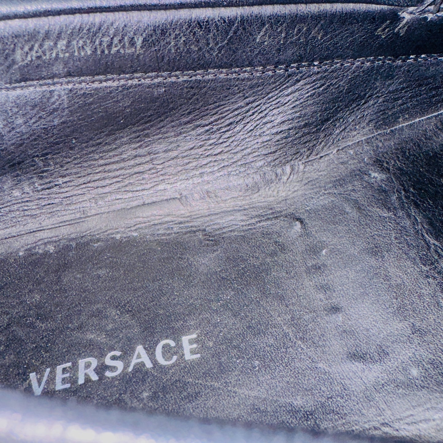 Versace Men's Medusa Black Suede Loafers (Size 44/44.5)
