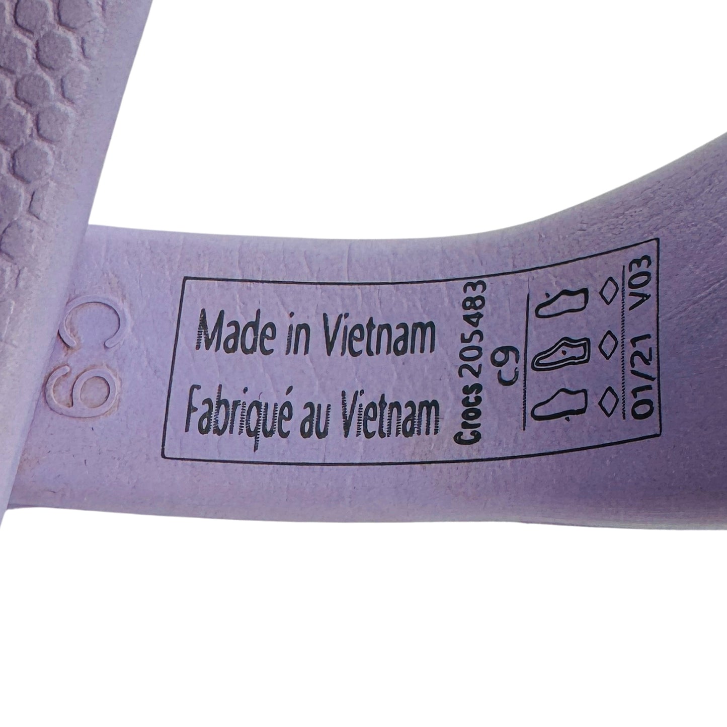 Crocs Baya Purple Clogs (Size 25/26) - 205483