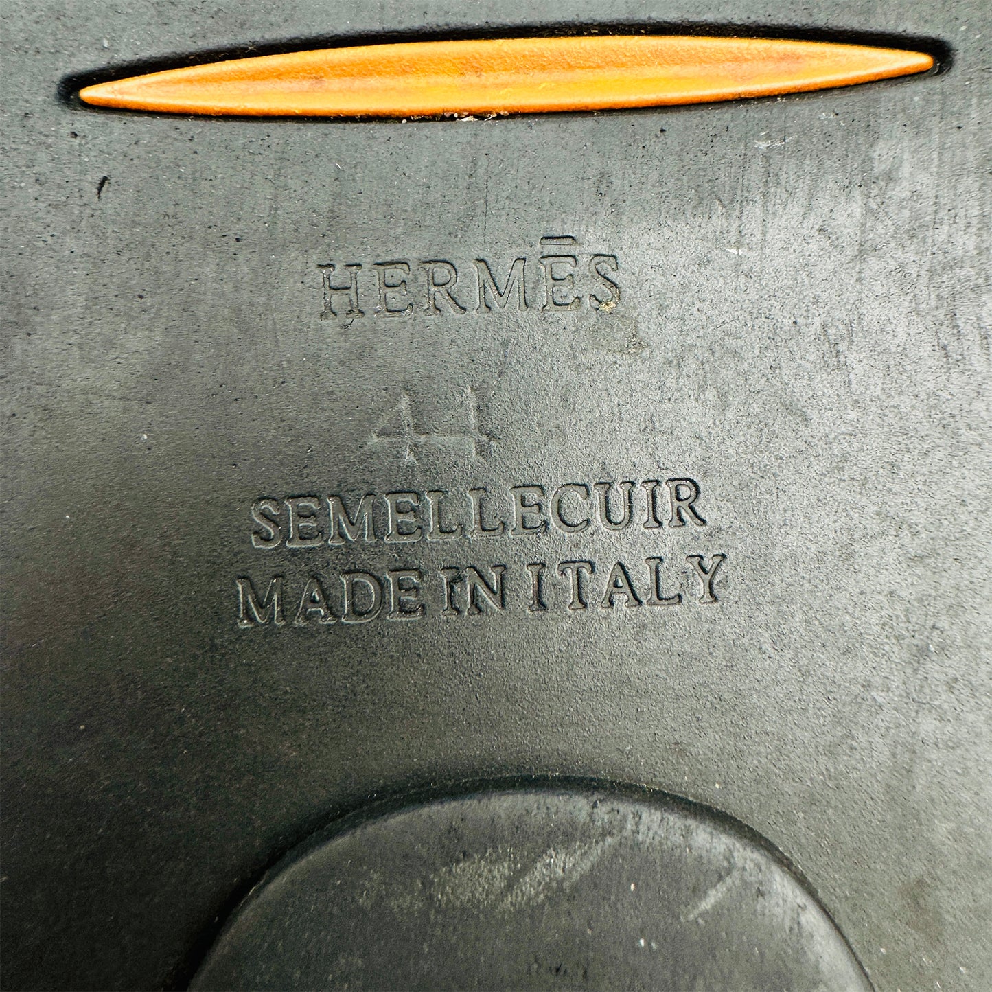 Hermès Izmir Croc-Embossed Sandal Slides (Size 44)