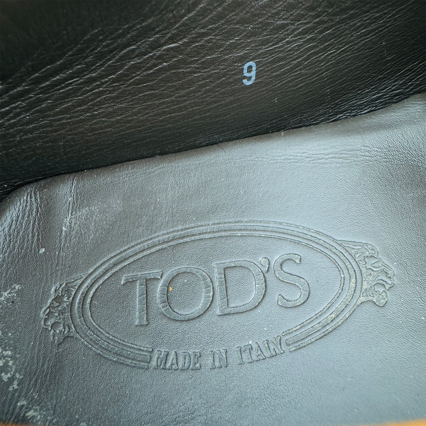 Tod's Gommino Camel Orange Suede Loafers (Size 43)